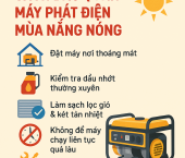 Cách Bảo Quản Máy Phát Điện Vào Mùa Nắng Nóng Hiệu Quả Nhất