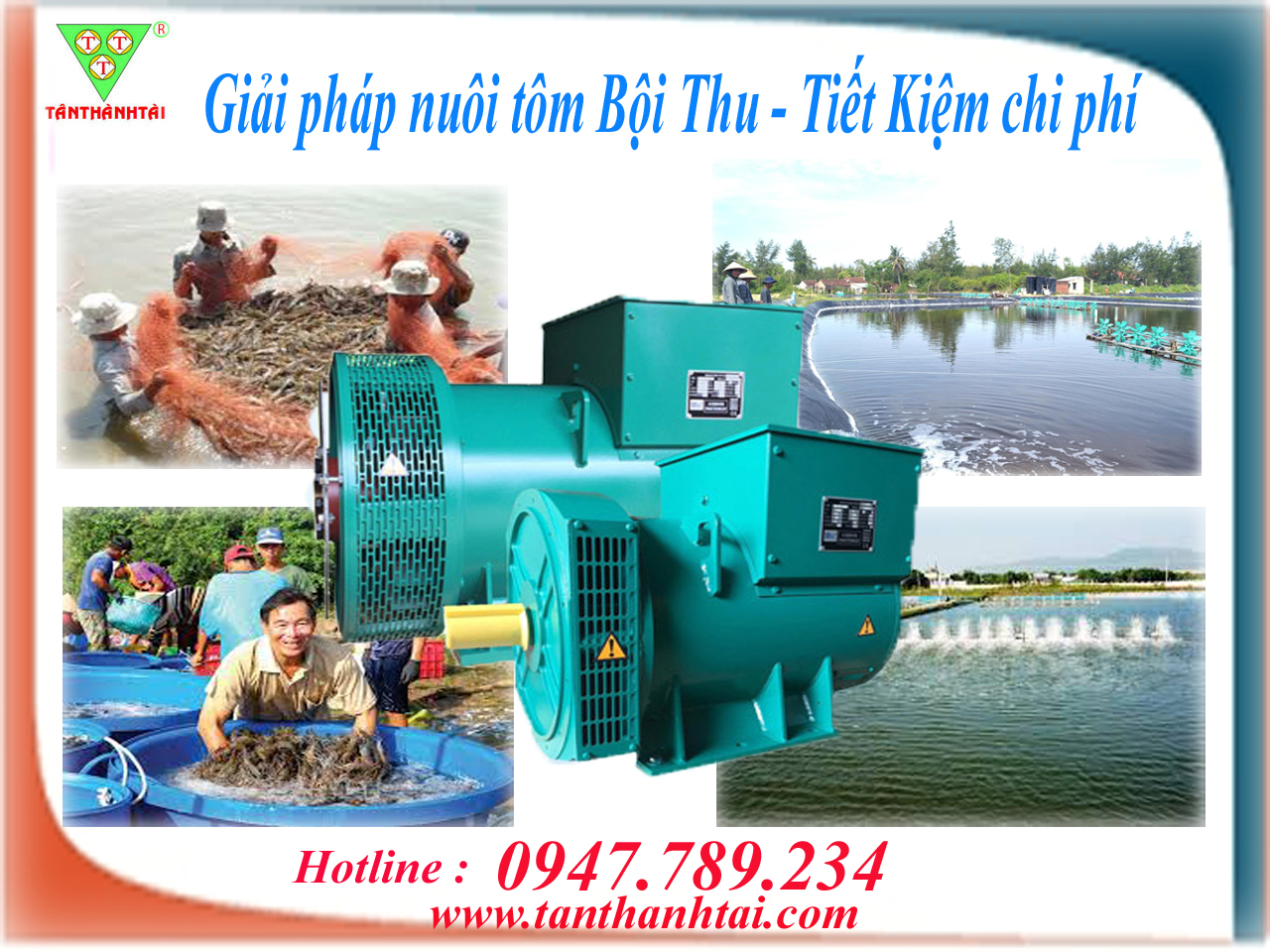 Củ phát điện cho ao nuôi tôm