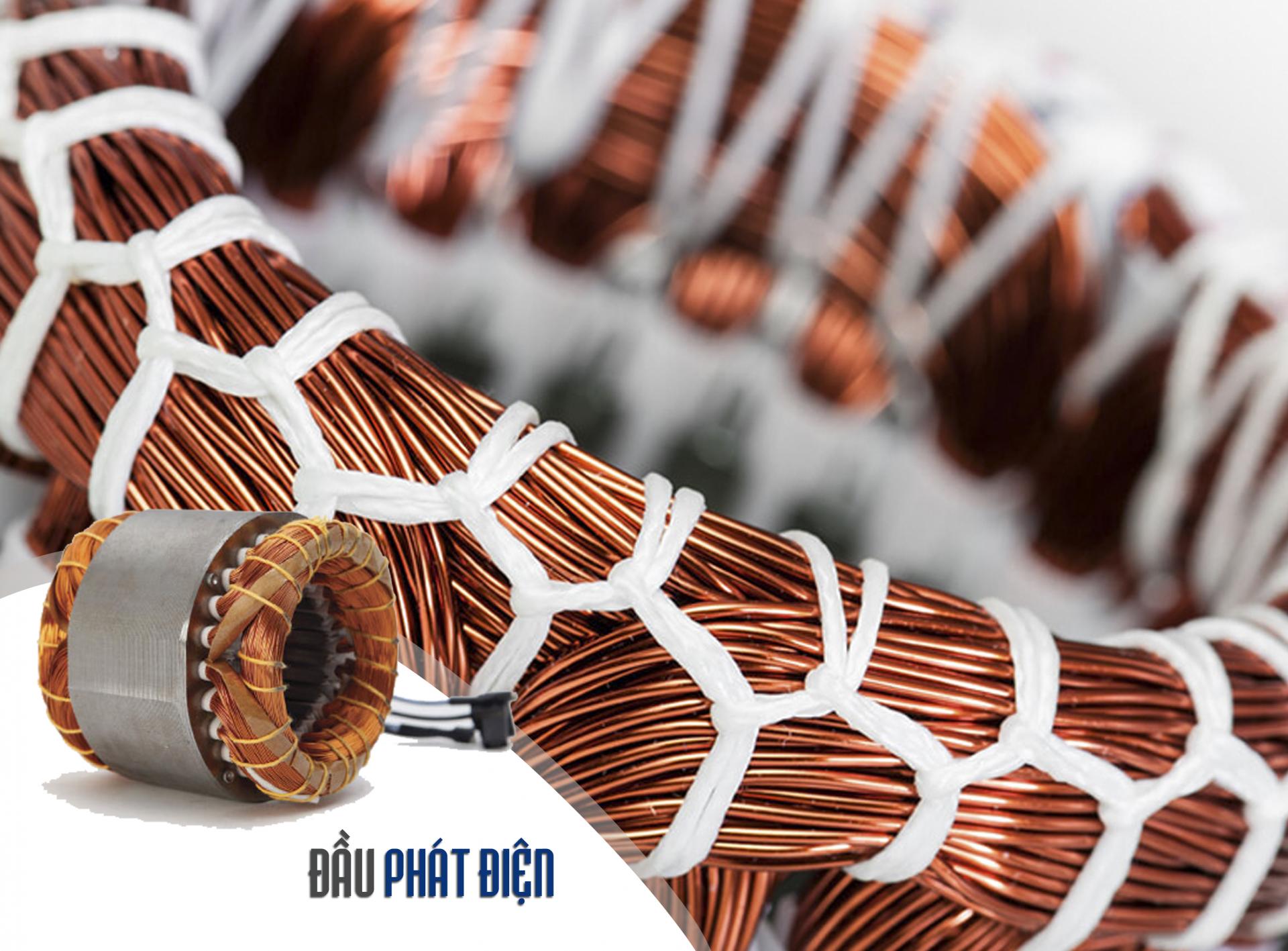 Đầu phát điện 100% dây quấn bằng đồng cao cấp