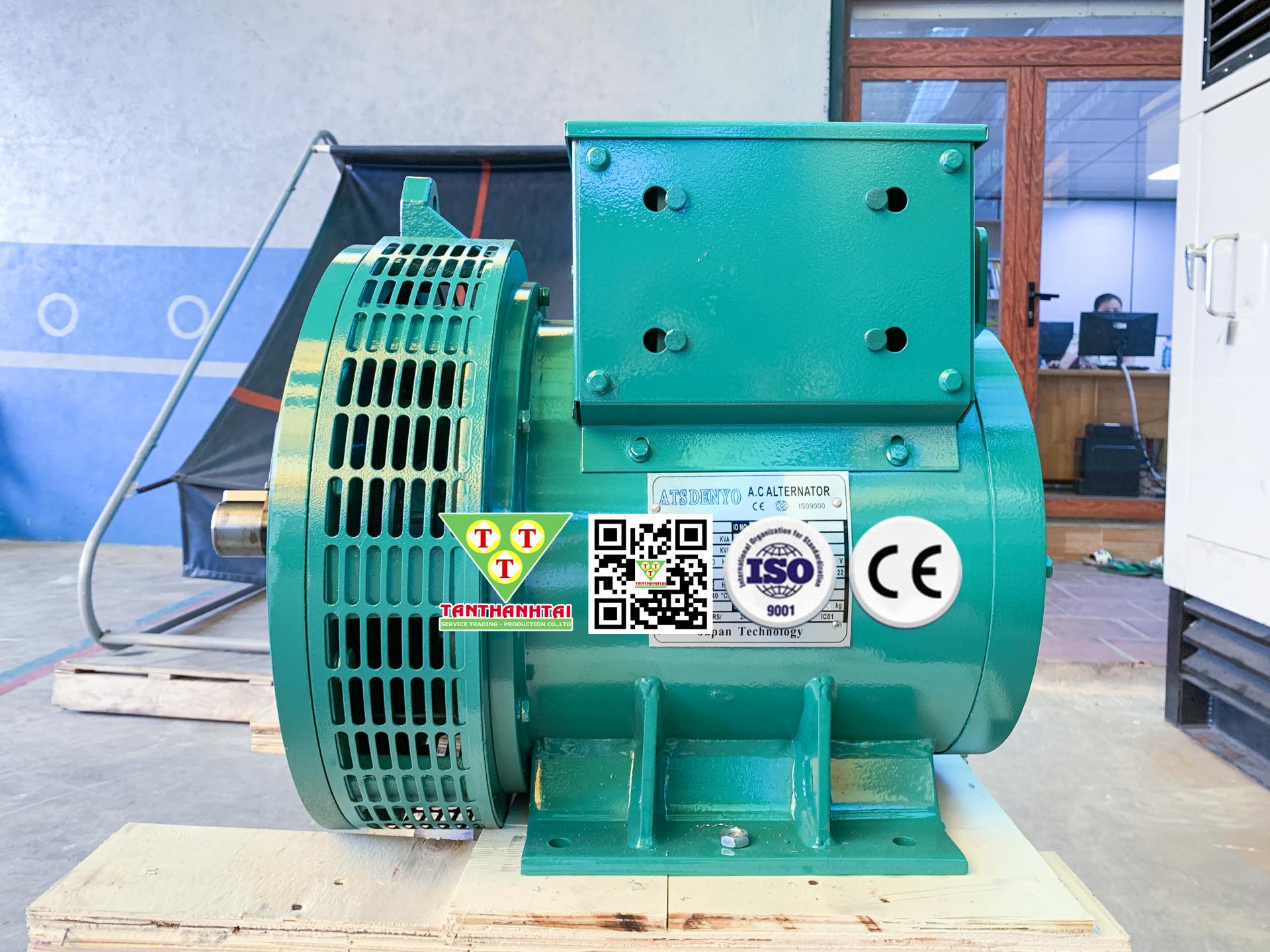 Đầu phát điện 14.4kVA - 1 pha 2 bạc đạn