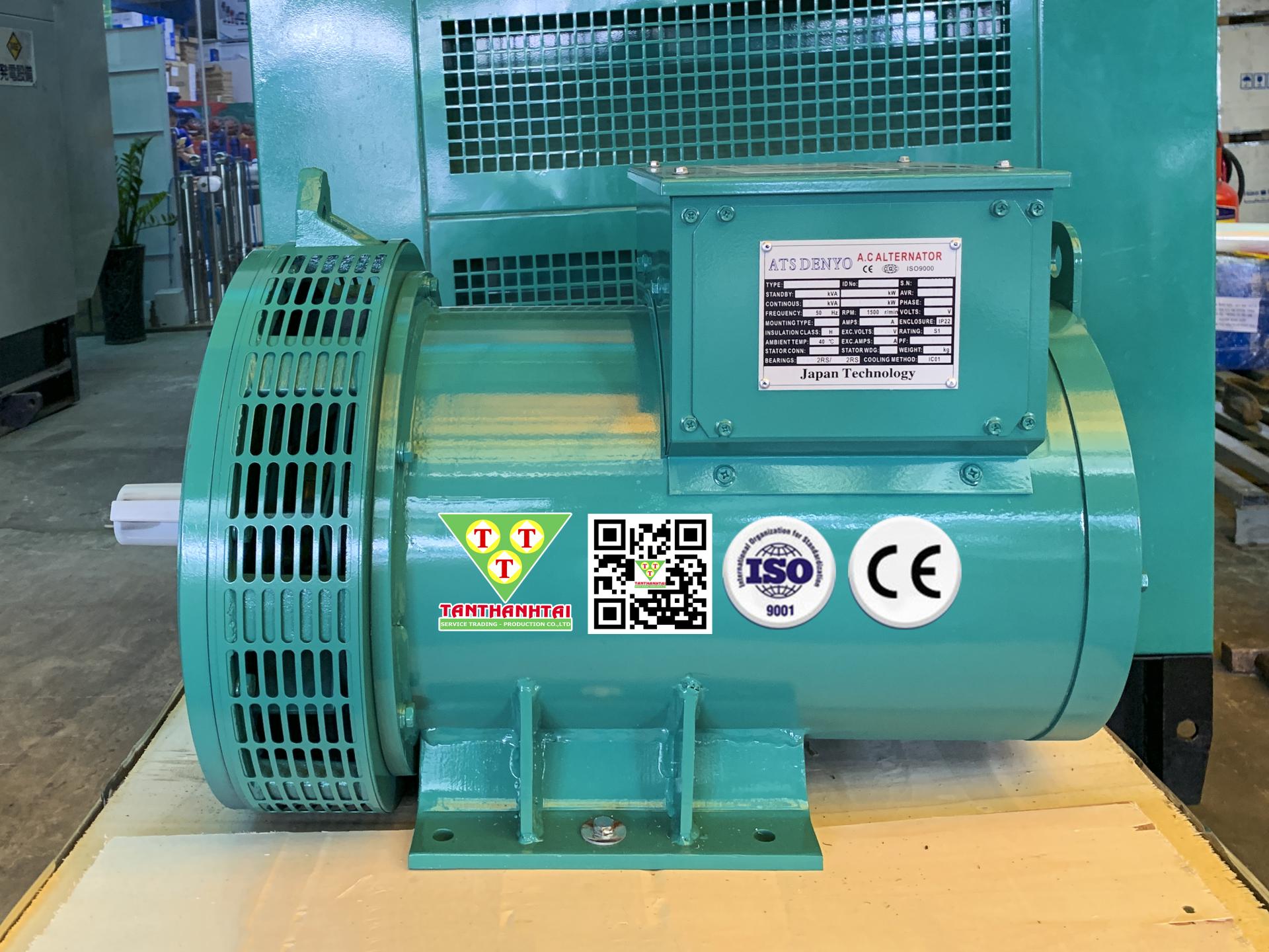 Đầu phát điện 30kVA - 1 pha 2 bạc đạn (Frame 184)