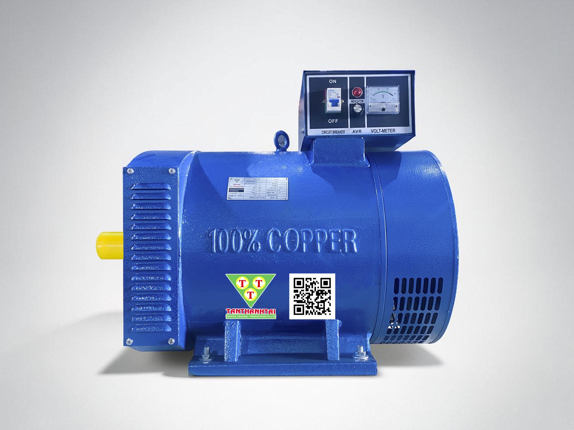 Đầu phát điện ST 40kw - 1 pha 2 bạc đạn