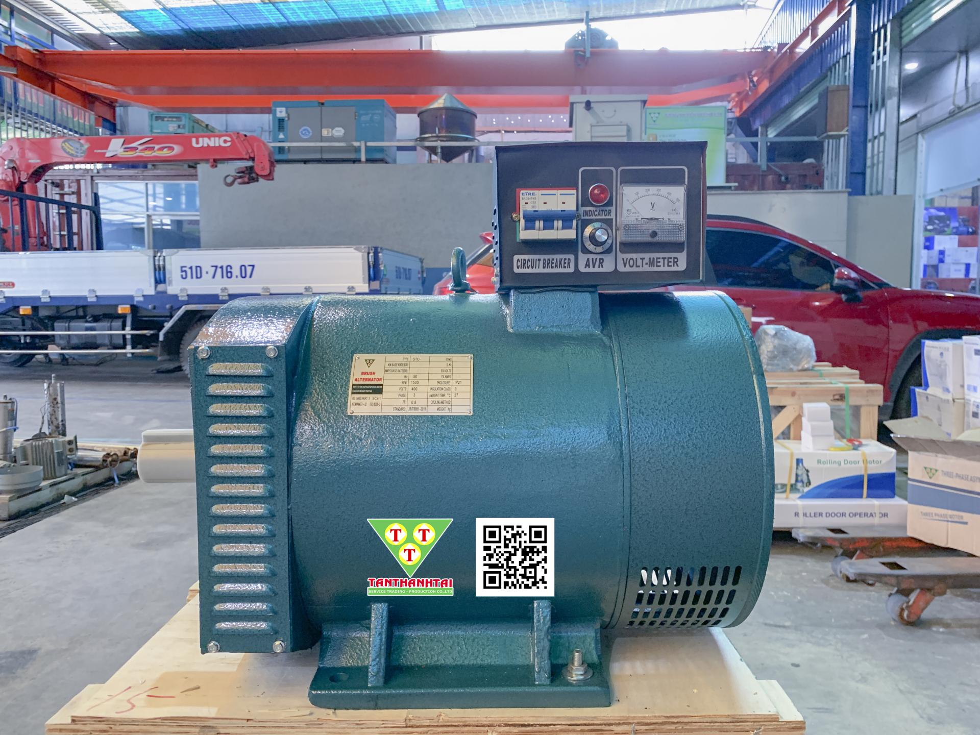 Đầu phát điện STC 15kw - 3 pha 2 bạc đạn - New 1