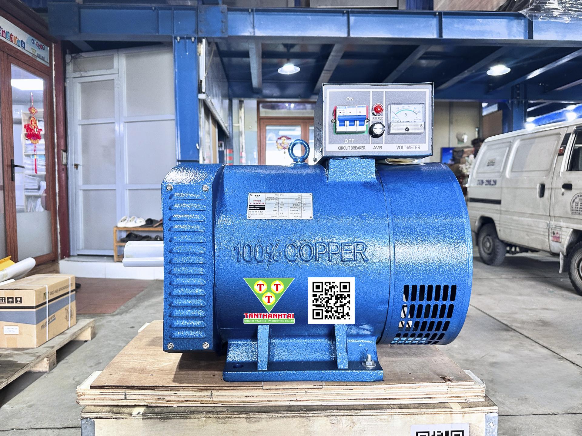 Đầu phát điện STC 24kw - 3 pha 2 bạc đạn