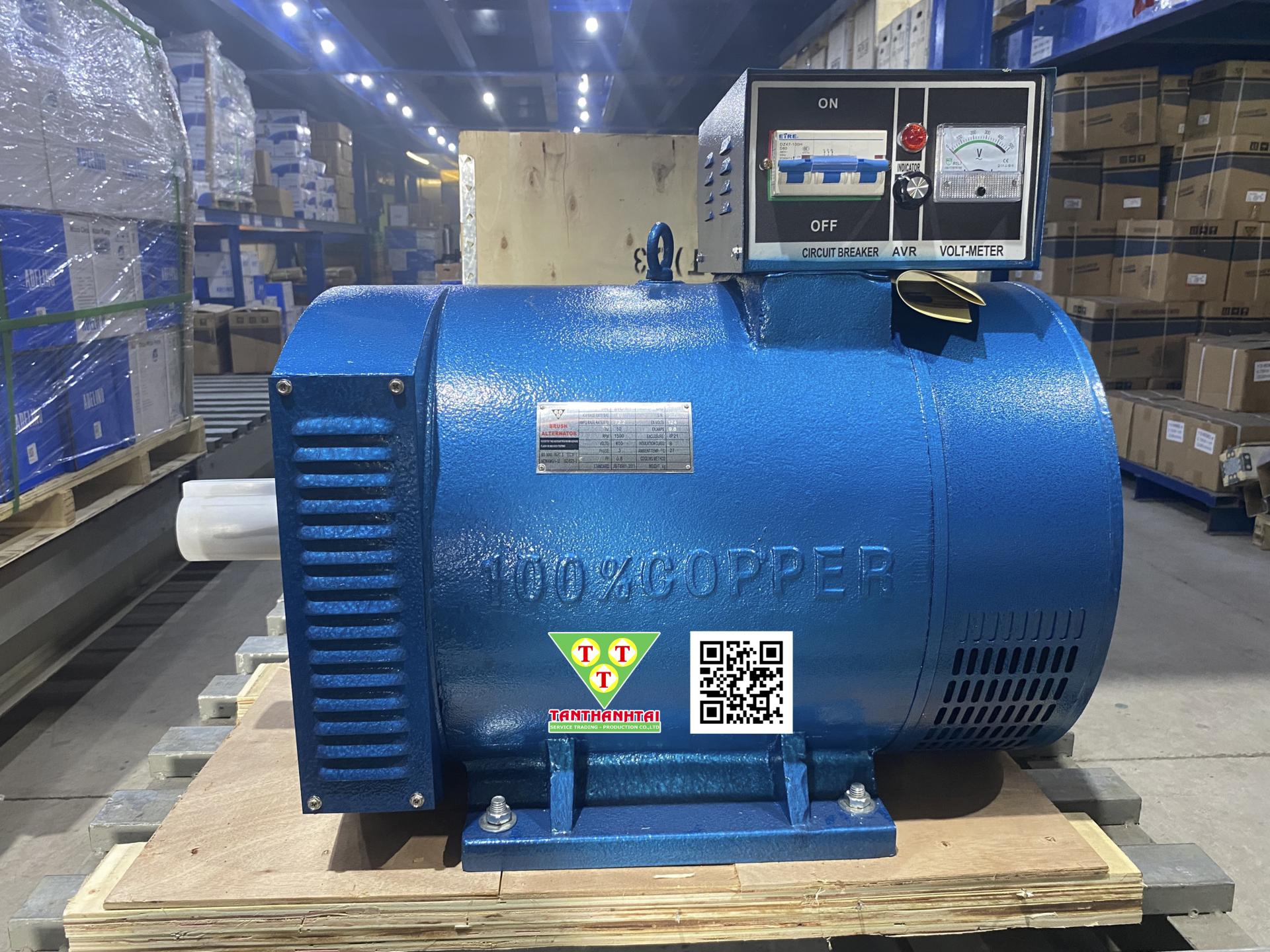 Đầu phát điện STC 40kw - 3 pha 2 bạc đạn