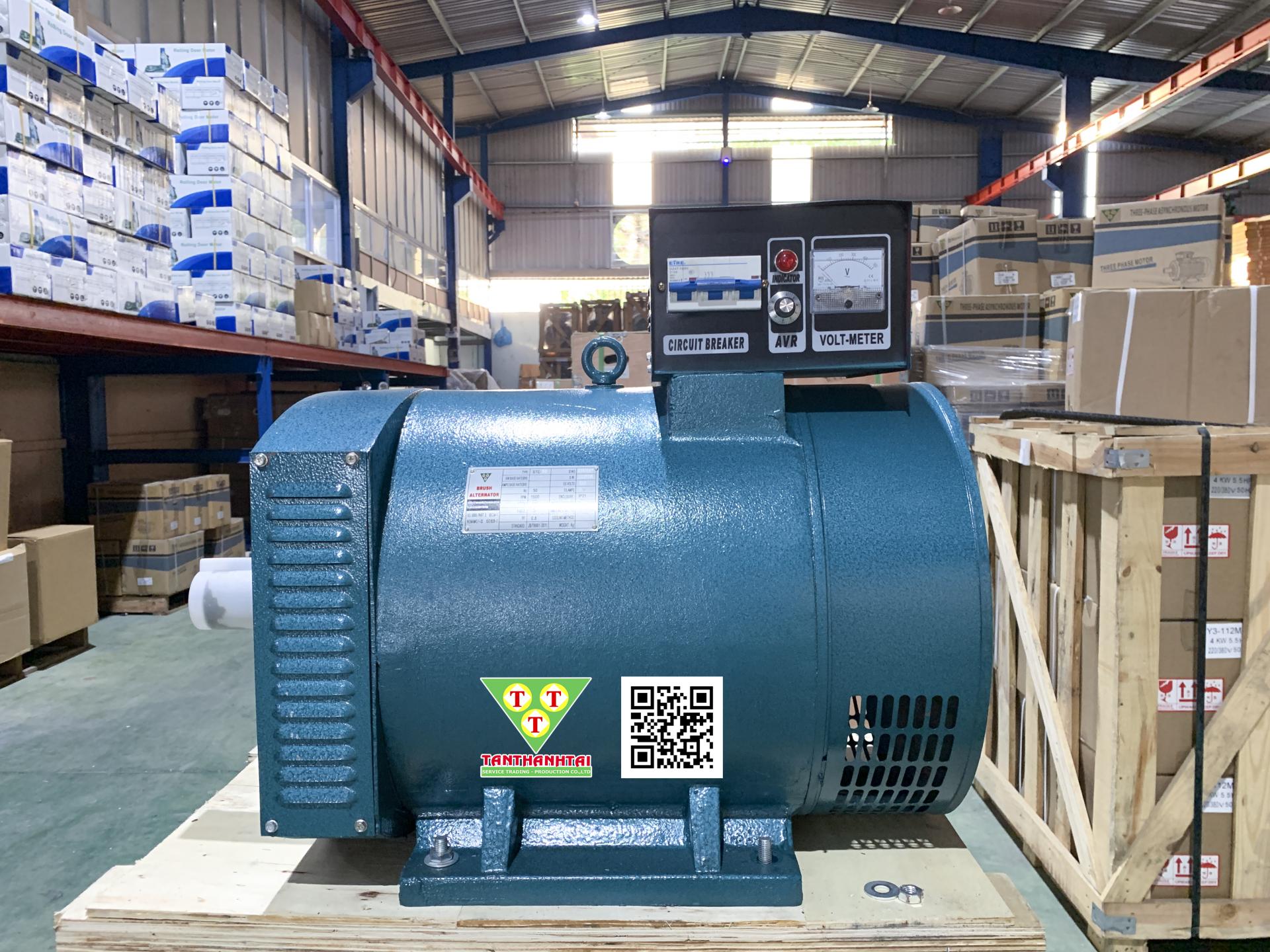 Đầu phát điện STC 50kw - 3 pha 2 bạc đạn