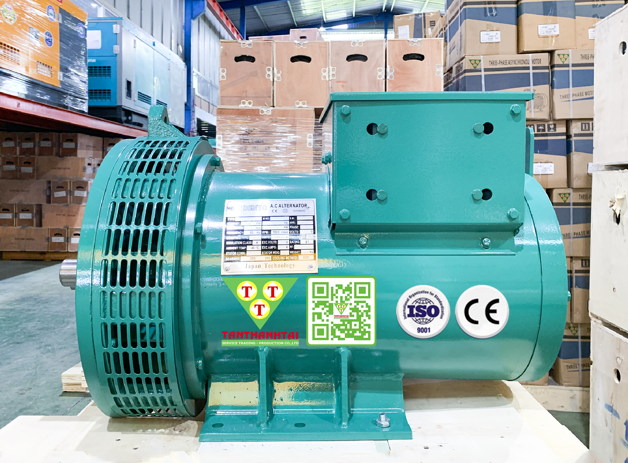 Dinamo không chổi than 1 pha - 60 Kva