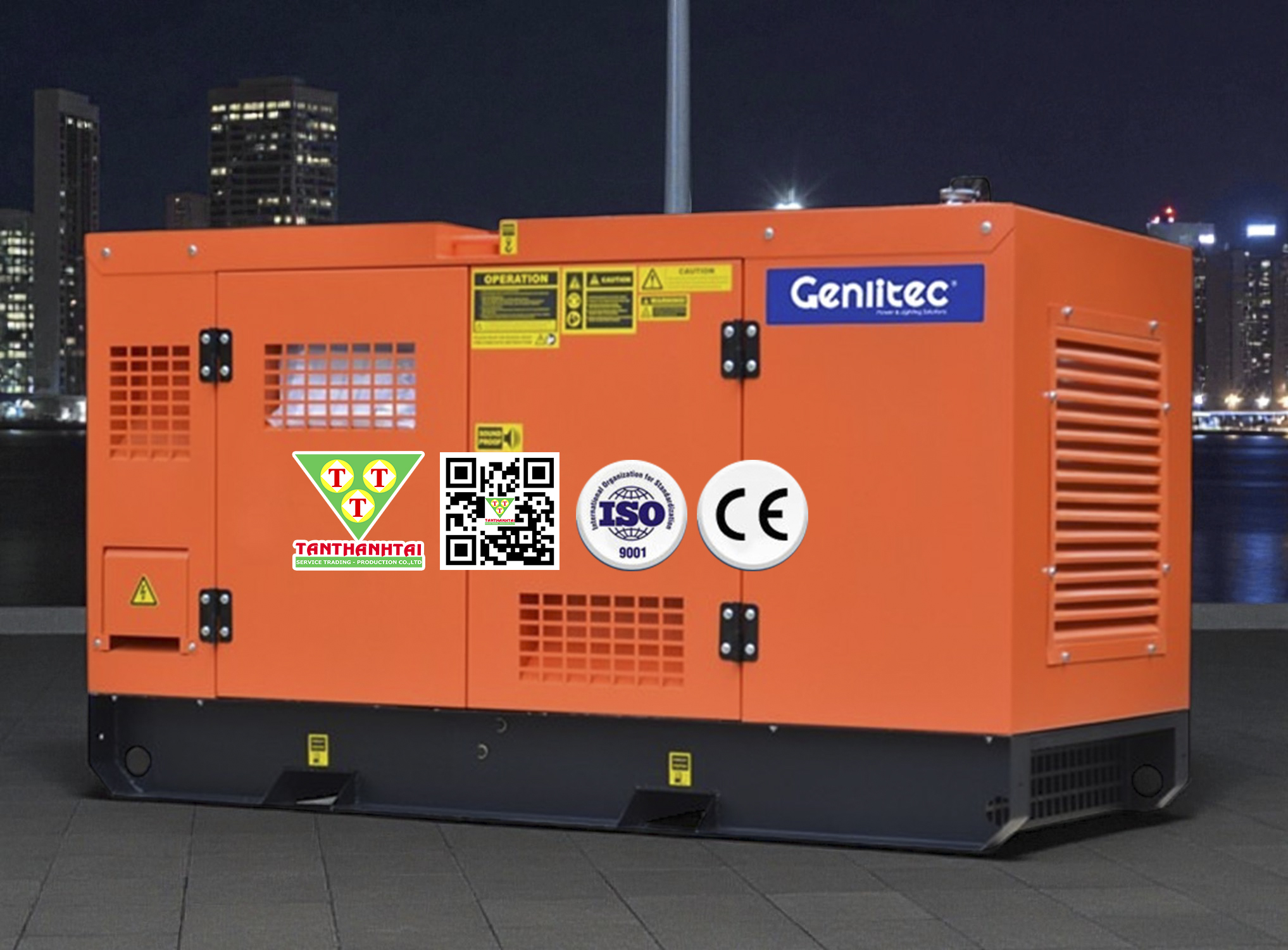 Máy phát điện 13kVA sử dụng động cơ KUBOTA - Nhập khẩu mới 100%