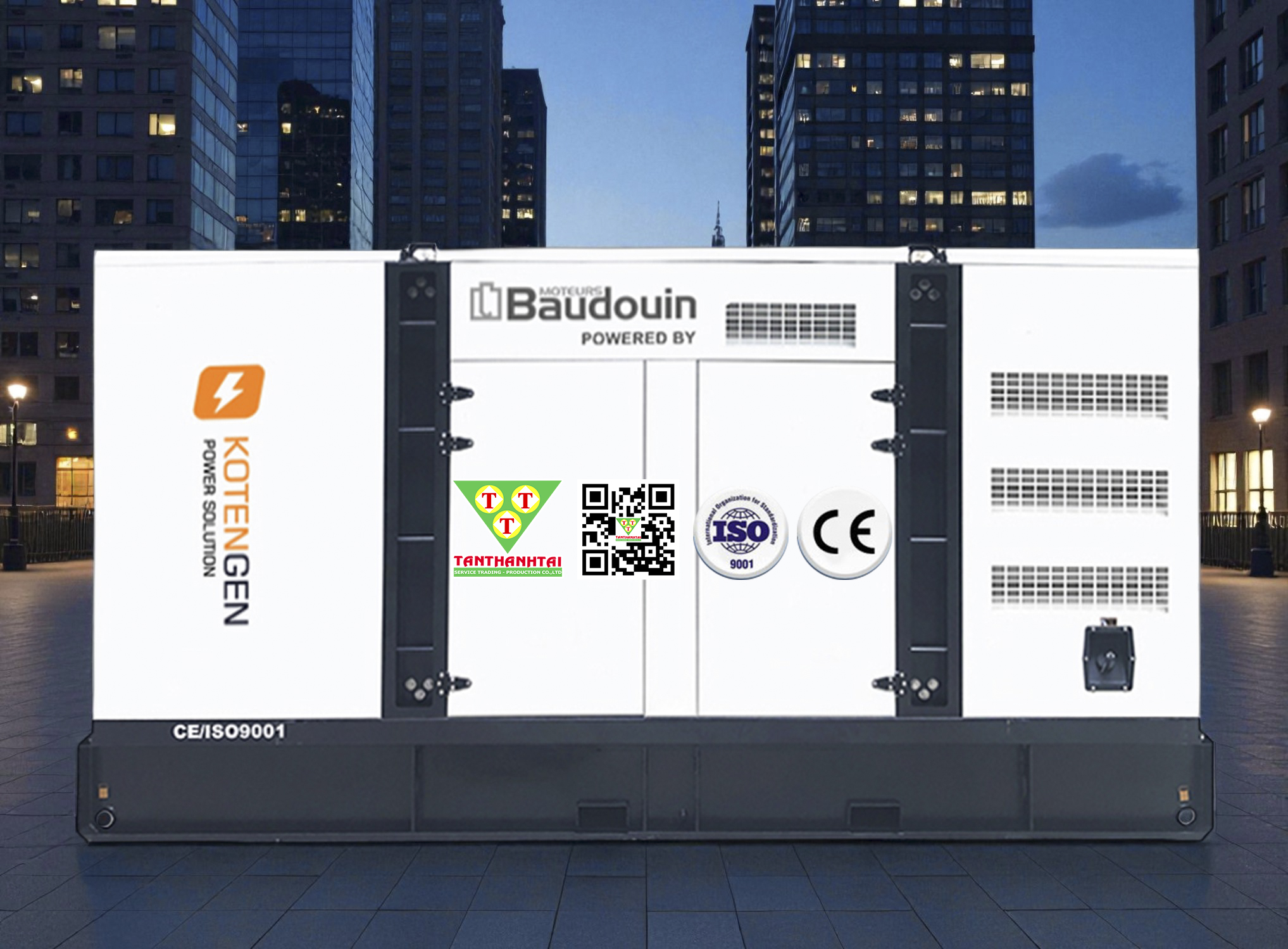 Máy phát điện 25kVA sử dụng động cơ BAUDOUIN - Nhập khẩu mới 100%