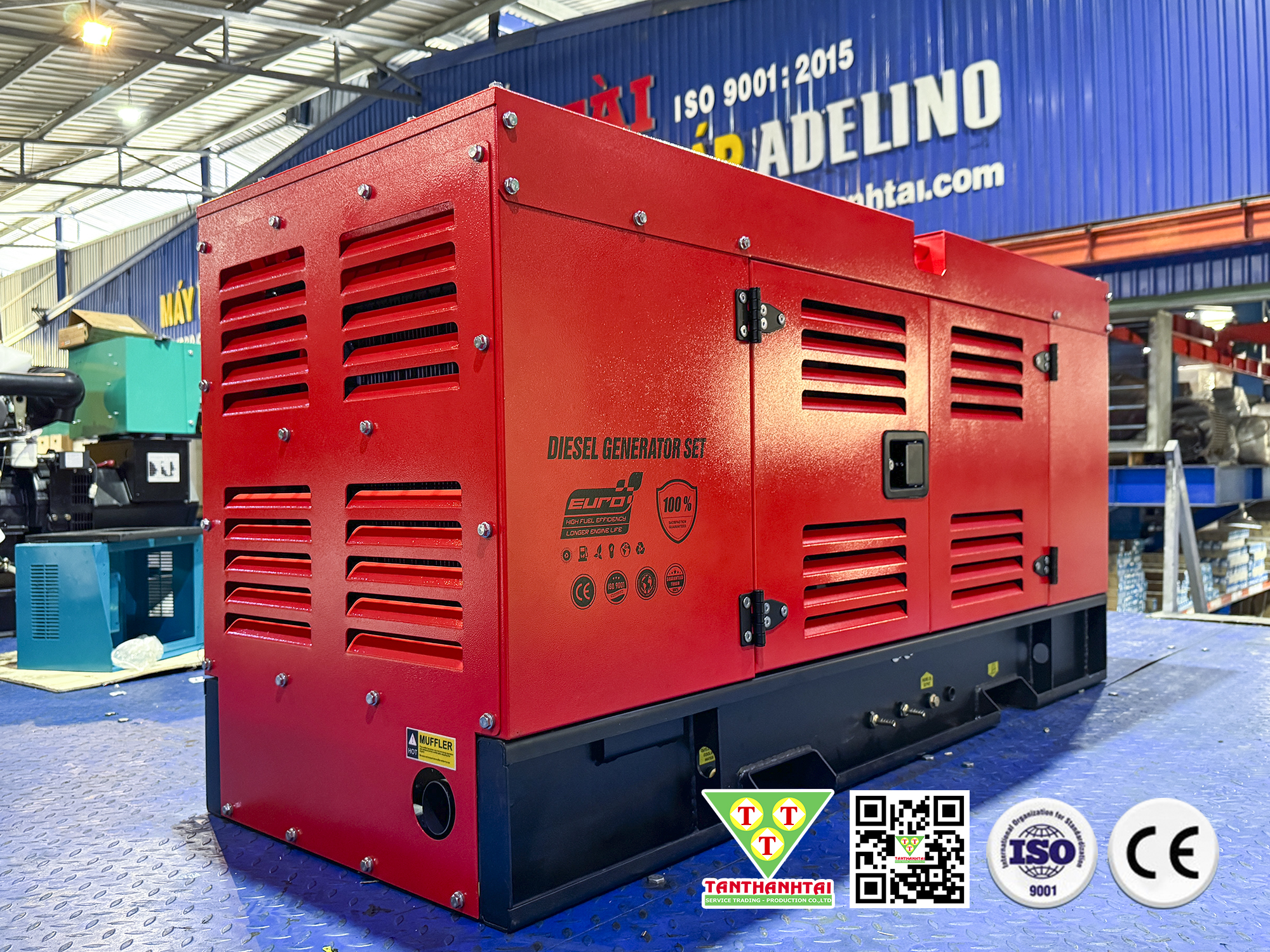 Máy phát điện 30kVA sử dụng động cơ ISUZU - Nhập khẩu mới 100%