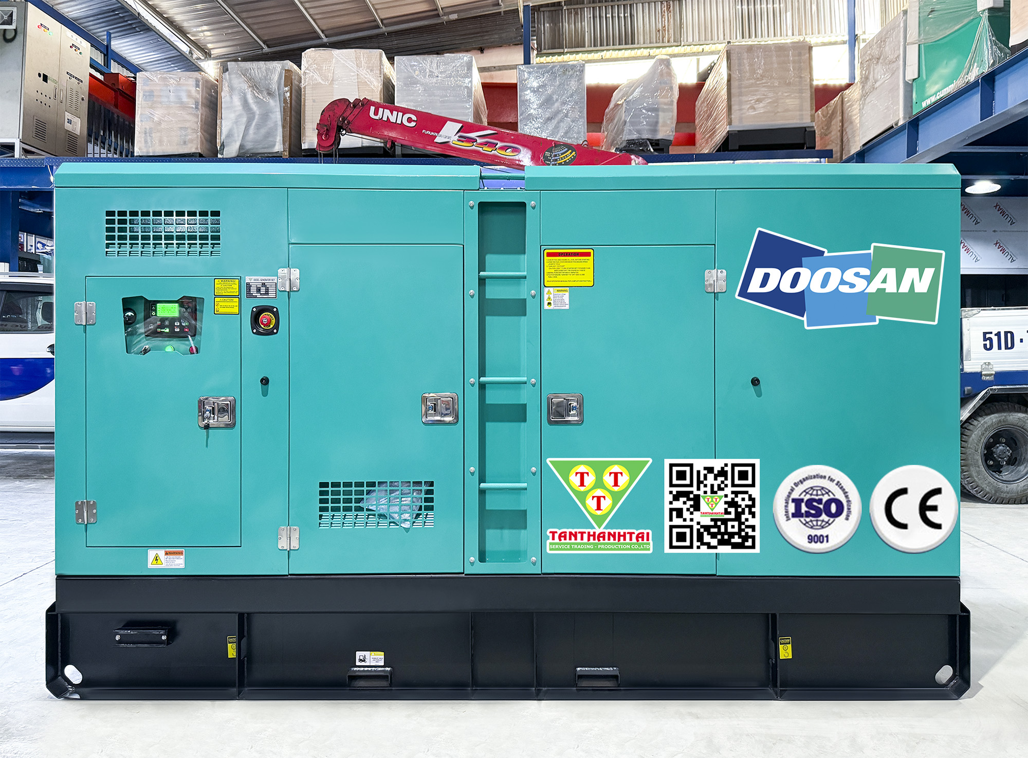 Máy phát điện DOOSAN 200kVA - Nhập khẩu mới 100%