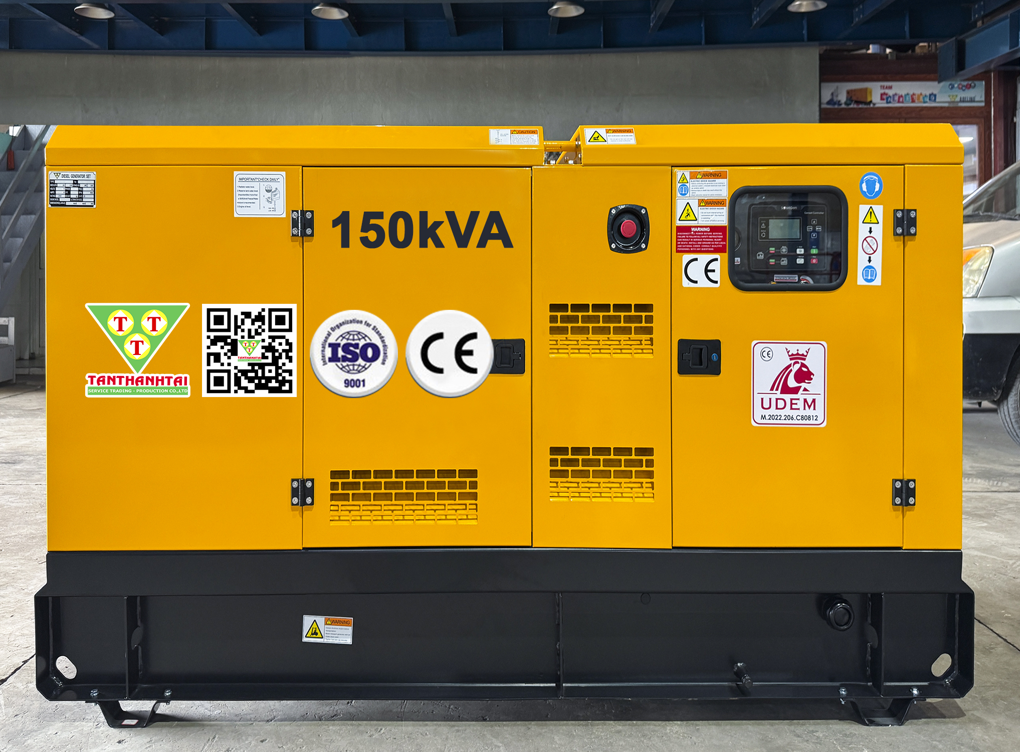 Máy phát điện ISUZU 150kVA - Nhập khẩu mới 100% 