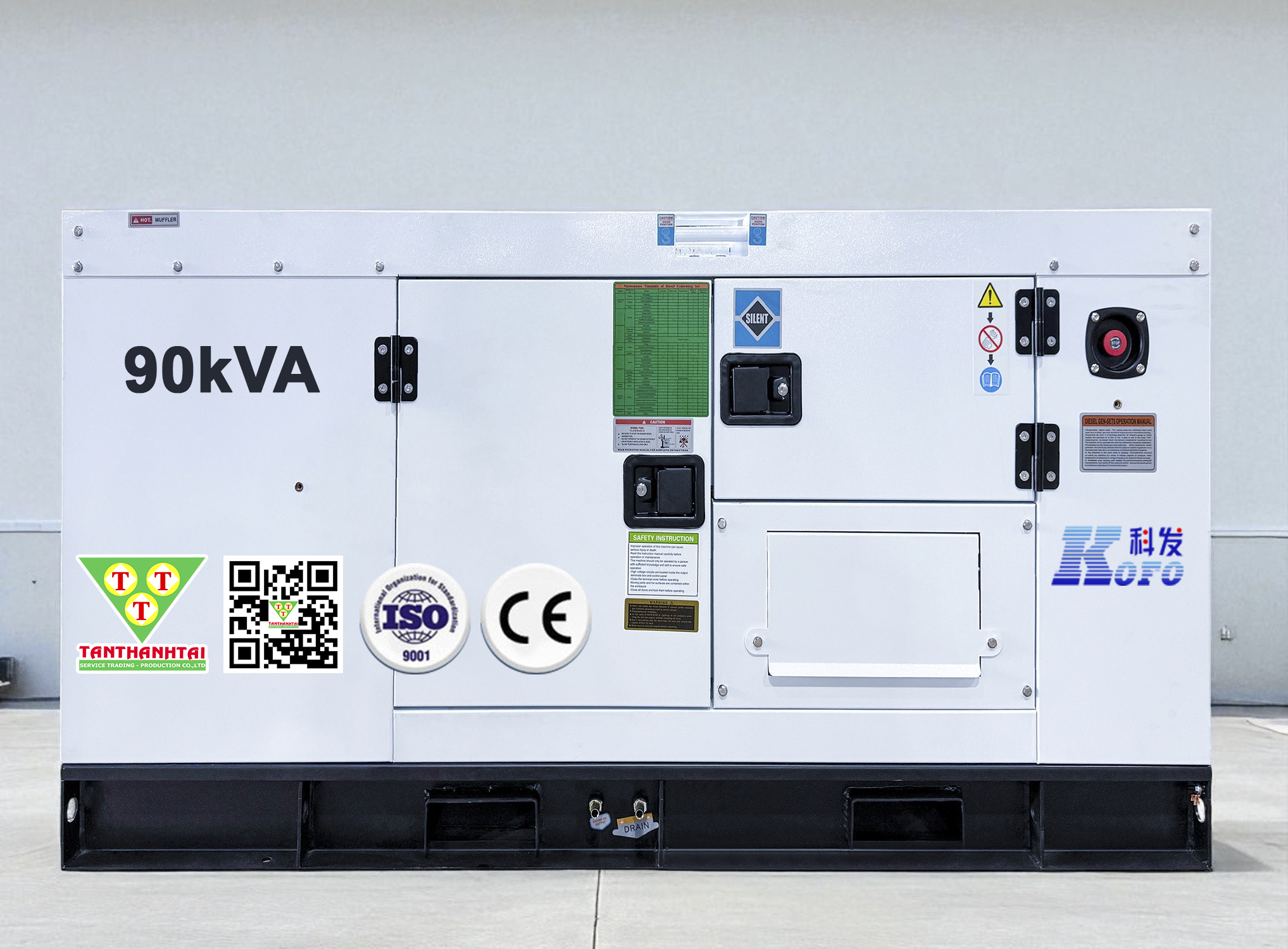 Máy phát điện KOFO 90kVA - Nhập khẩu mới 100%