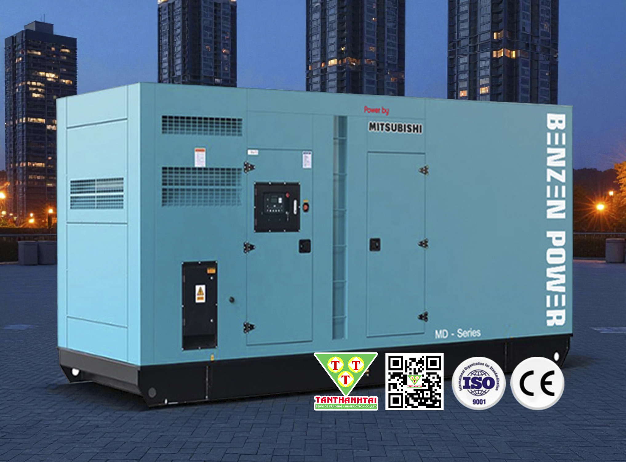  Máy phát điện MITSUBISHI 700kVA - Nhập khẩu mới 100%