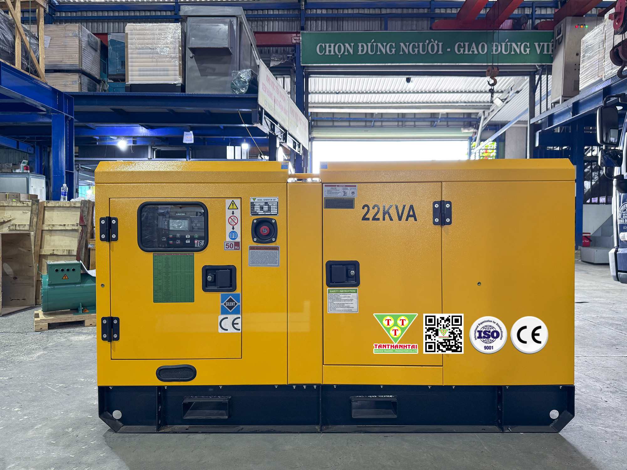Máy phát điện Tân Thành Tài 20kVA sử dụng động cơ AOLING - Nhập khẩu mới 100% (New)