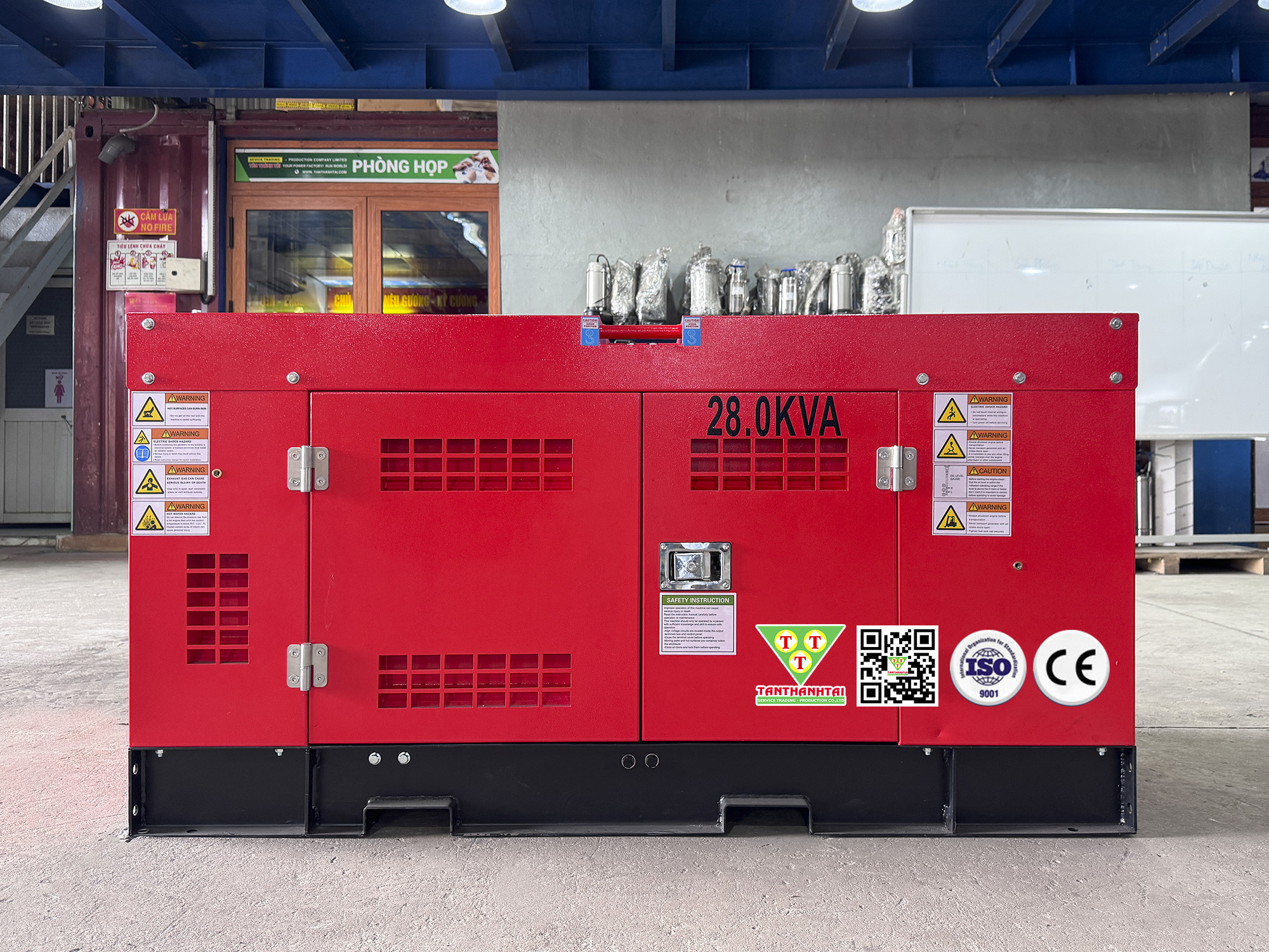 Máy phát điện Tân Thành Tài 25kVA sử dụng động cơ AOLING - Nhập khẩu mới 100% (New)