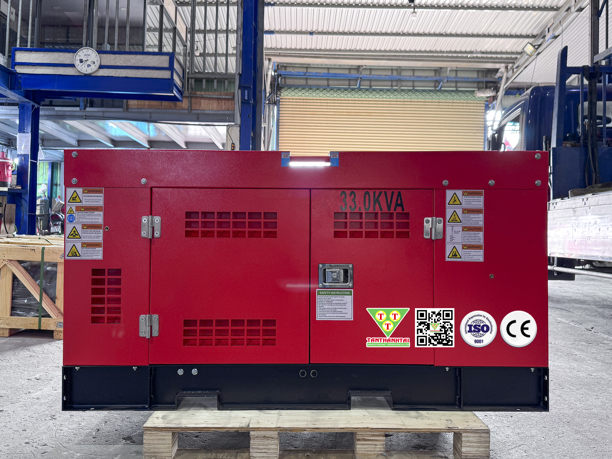 Máy phát điện Tân Thành Tài 30kVA sử dụng động cơ AOLING - Nhập khẩu mới 100% (New)