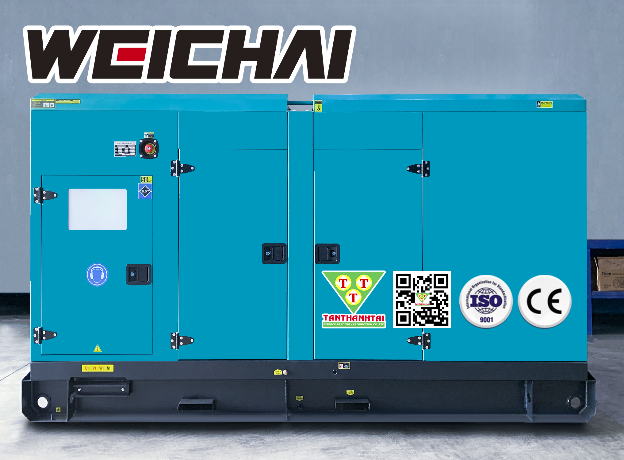 Máy phát điện WEICHAI 800kVA - Nhập khẩu mới 100%