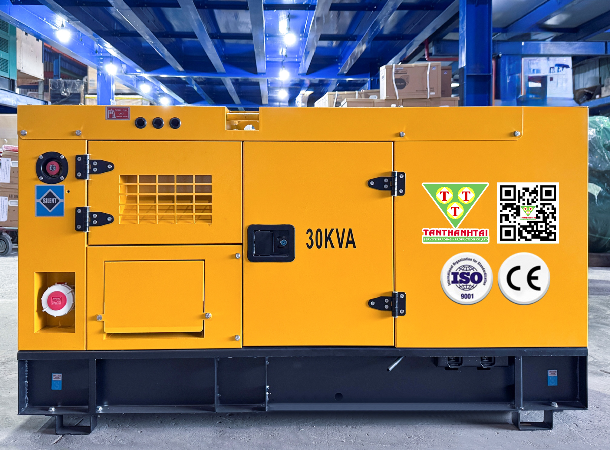 Máy phát điện YANMAR 30KVA - Nhập khẩu mới 100%